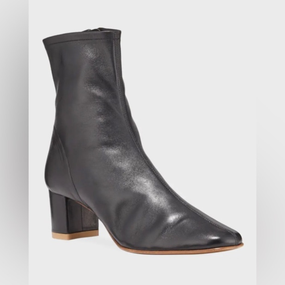 NIB By Far Black Sofia Ankle Boots Size 6
